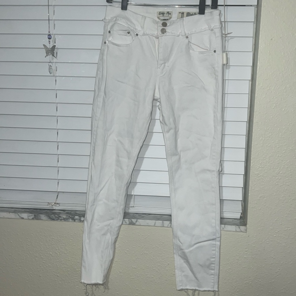 Indigo Rein White Ankle Jeans Size 11